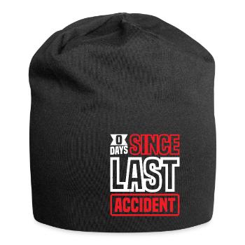 0 Days Since Last Accident 34 - Jersey-Beanie - Schwarz - Vorne