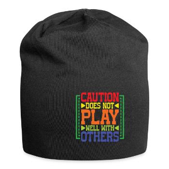 Caution Does Not Play Well With Others 82 - Jersey-Beanie - Schwarz - Vorne