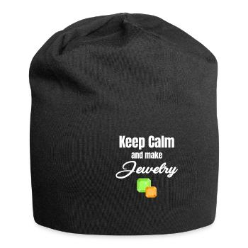 Bleiben Sie Ruhig Und Machen Sie Schmuck Lustig - Jersey-Beanie - Schwarz - Vorne