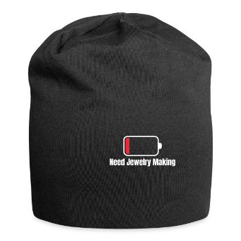 Need Jewelry Making Jeweler - Jersey Beanie - black - Front