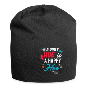 Une houe sale est une houe porte-bonheur - Bonnet en jersey - noir - Devant
