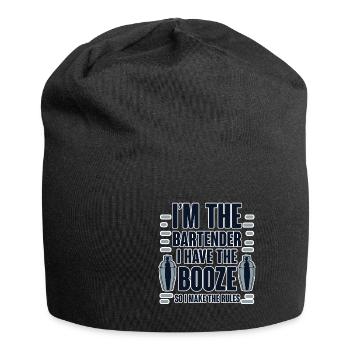 J’ai de l’alcool, alors je fais les règles 2 - Bonnet en jersey - noir - Devant