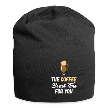 Die Kaffeepause Zeit Für Sie Cafecito Espresso - Jersey-Beanie - Schwarz - Vorne