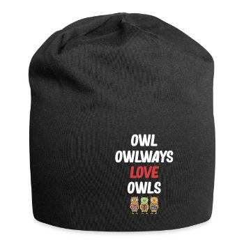 Hibou Owlways Love Hiboux Halloween Costume Oiseaux - Bonnet en jersey - noir - Devant