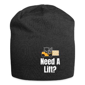 Do you need an elevator? Jollier - Jersey Beanie - charcoal grey - Front