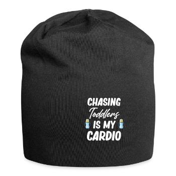 Chasser les tout-petits est mon drôle - Bonnet en jersey - noir - Devant