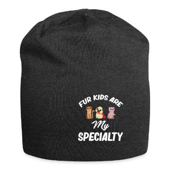 Pelzkinder Sind Meine Spezialität Lustiger - Jersey-Beanie - Anthrazit - Vorne