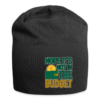 Nope It's Not In The Budget 4 - Jersey-Beanie - Schwarz - Vorne