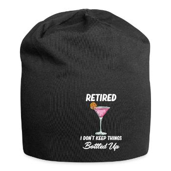 Im Ruhestand Hält Ich Die Dinge Nicht In - Jersey-Beanie - Schwarz - Vorne