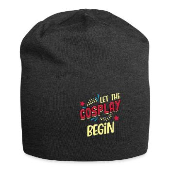 Let the Cosplay Begin Funny Costume - Jersey Beanie - charcoal grey - Front