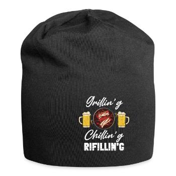 Grillin’g Chillin’g Refilli’n Amateur de barbecue - Bonnet en jersey - noir - Devant