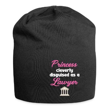 Princesse astucieusement déguisée en avocate - Bonnet en jersey - noir - Devant