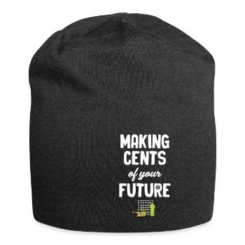 Gagnez des centimes de votre avenir - Bonnet en jersey - charbon - Devant