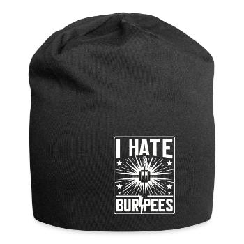 Je déteste les burpees 12 - Bonnet en jersey - noir - Devant