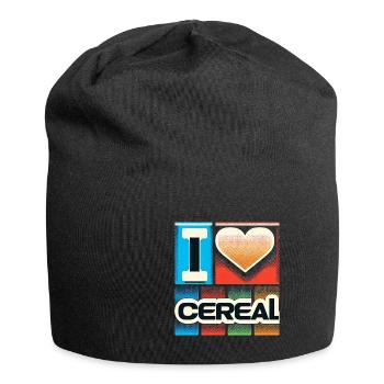 I Love Cereal 11 - Jersey Beanie - black - Front