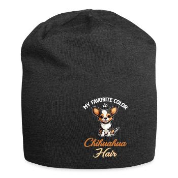 Meine Lieblingsfarbe Ist Chuahua-haar. Chiwawa - Jersey-Beanie - Anthrazit - Vorne