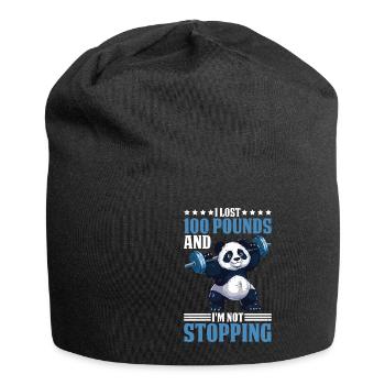 I Lost 100 Pounds And I'm Not Stopping 20 - Jersey Beanie - black - Front