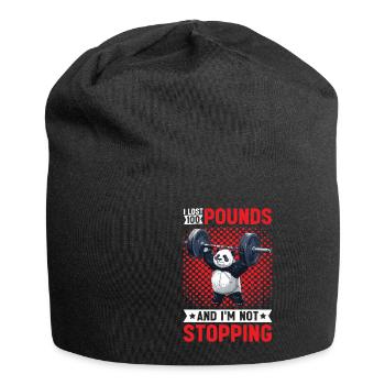 I Lost 100 Pounds And I'm Not Stopping 21 - Jersey Beanie - black - Front
