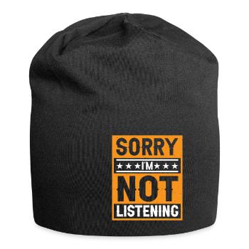 Désolé, je n’écoute pas 36 - Bonnet en jersey - noir - Devant