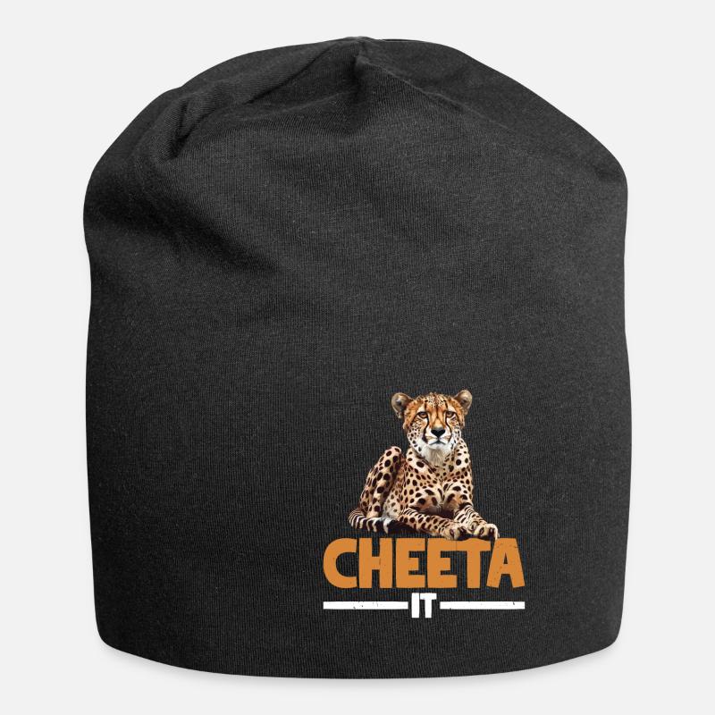 Cheeta-le 2 - Bonnet en jersey - noir