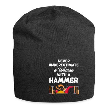 Queen of handjobs Carpenter DIYer - Jersey Beanie - charcoal grey - Front