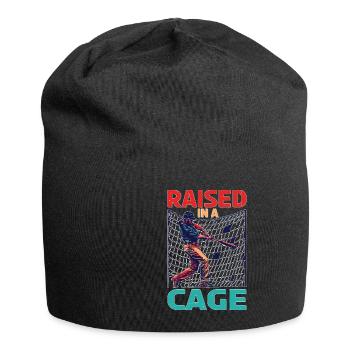 Élevé dans une cage 26 - Bonnet en jersey - noir - Devant