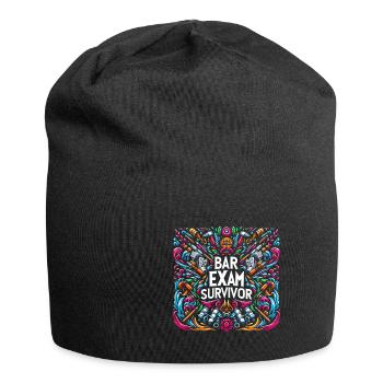 Bar Exam Survivor 19 - Jersey Beanie - black - Front