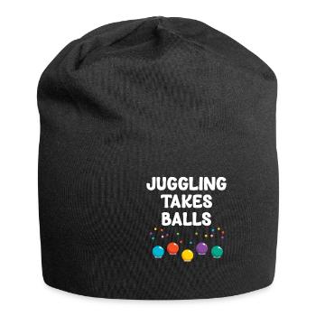 Juggling Needs Balls Funny Jugglers - Jersey Beanie - black - Front