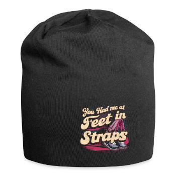 Tu m’avais aux pieds dans les sangles 58 - Bonnet en jersey - noir - Devant