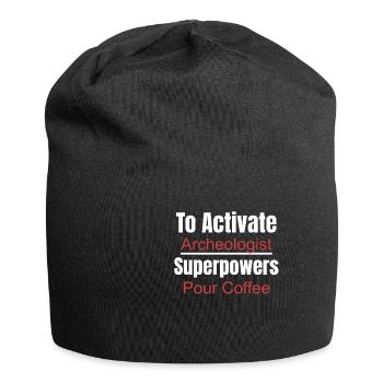 How to activate the archaeologist's superpowers - Jersey Beanie - black - Front