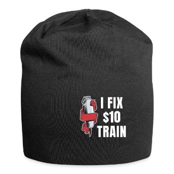 Ich Repariere 10-dollar-haarschnitte. Lustige - Jersey-Beanie - Schwarz - Vorne