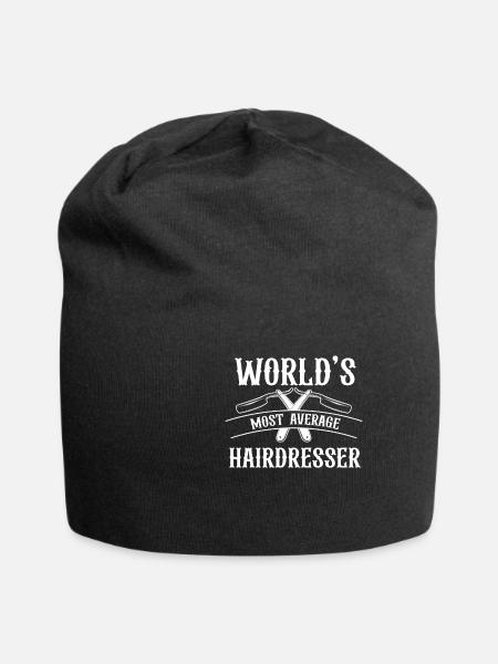 Der Durchschnittlichste Friseur Der Welt Lustiger - Jersey-Beanie - Schwarz
