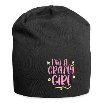 I'm A Crafty Girl 2 - Jersey-Beanie - Schwarz - Vorne