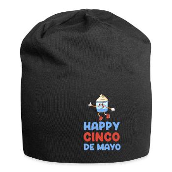 Happy Cinco De Mayo Mayonnaise Drôle Sucrée - Bonnet en jersey - noir - Devant