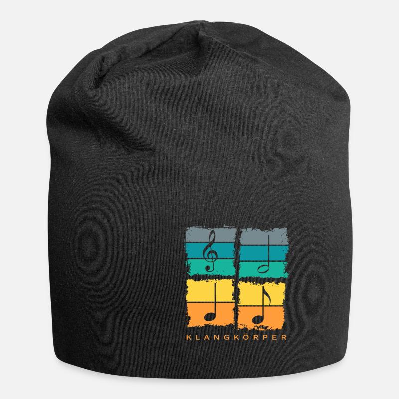 Klangkörper Chor Orchester Retro - Jersey-Beanie - Schwarz
