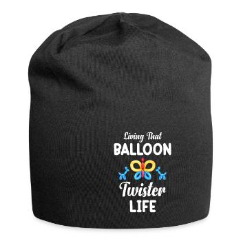 Living That Balloon Twister Life Birthday - Jersey Beanie - black - Front