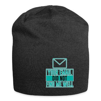 Votre email ne m’a pas trouvé bien 8 - Bonnet en jersey - charbon - Devant