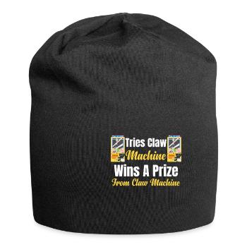 Versucht, Einen Klauenautomaten Zu Gewinnen, - Jersey-Beanie - Schwarz - Vorne
