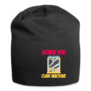 Screw You Claw Machine Lover Vending Amusement - Jersey-Beanie - Schwarz - Vorne