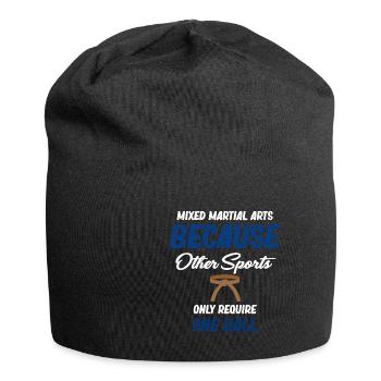 Because other sports only require one ball. - Jersey Beanie - black - Front