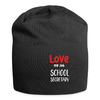 „ich Liebe Meinen Job“ Schulsekretär Assistenz - Jersey-Beanie - Schwarz - Vorne