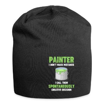Maler Ich Mache Keine Fehler Handwerklicher Lack - Jersey-Beanie - Schwarz - Vorne