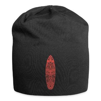 Maori Surf (red version) - Jersey Beanie - black - Front