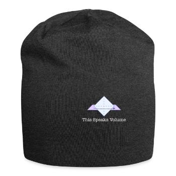 That speaks volumes Funny geometry teacher - Jersey Beanie - charcoal grey - Front