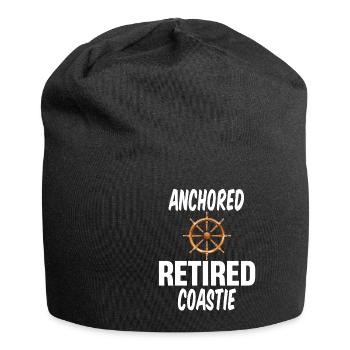 Anchored Retired Coastie Coast Guard Armed Force - Jersey-Beanie - Schwarz - Vorne