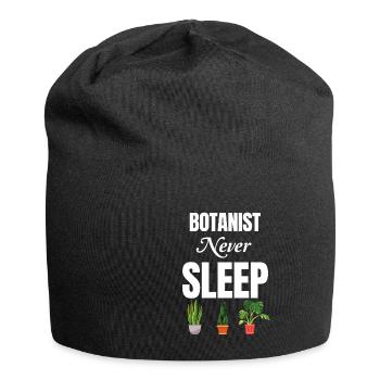 Botanist ne dort jamais, plus drôle - Bonnet en jersey - noir - Devant