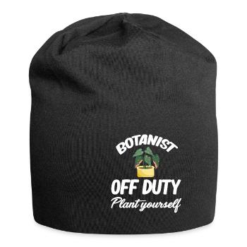 Botaniste en congé, plantez-le vous-même - Bonnet en jersey - noir - Devant