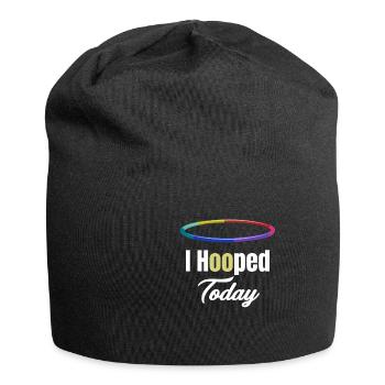 I made a hoop today. Hooping - Jersey Beanie - black - Front
