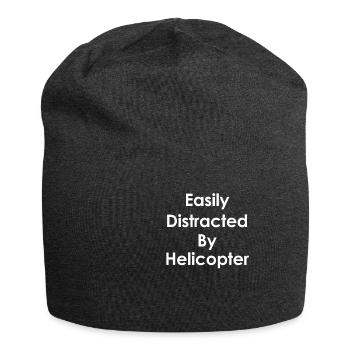 Easily distracted by - Jersey Beanie - charcoal grey - Front