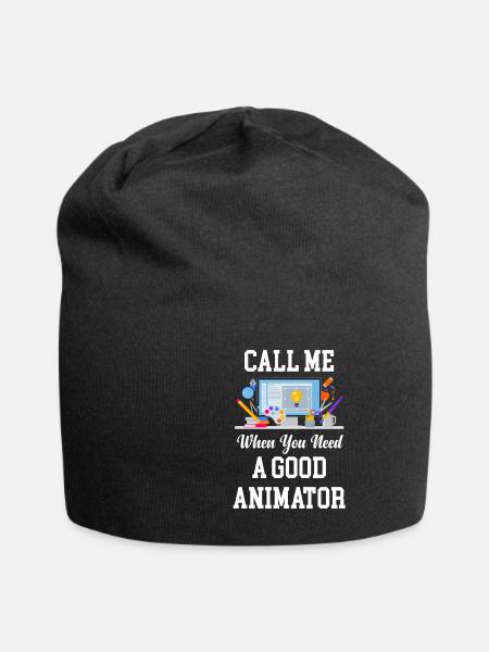 Rufen Sie Mich An, Wenn Sie Einen Guten Animator - Jersey-Beanie - Schwarz